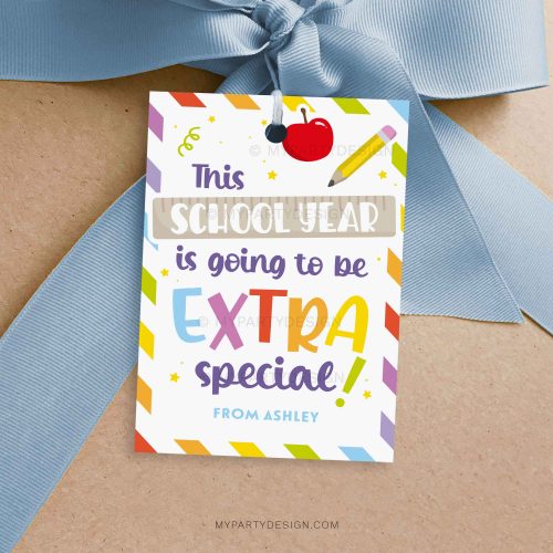 back to school extra special gift tag for first day of school class gifts