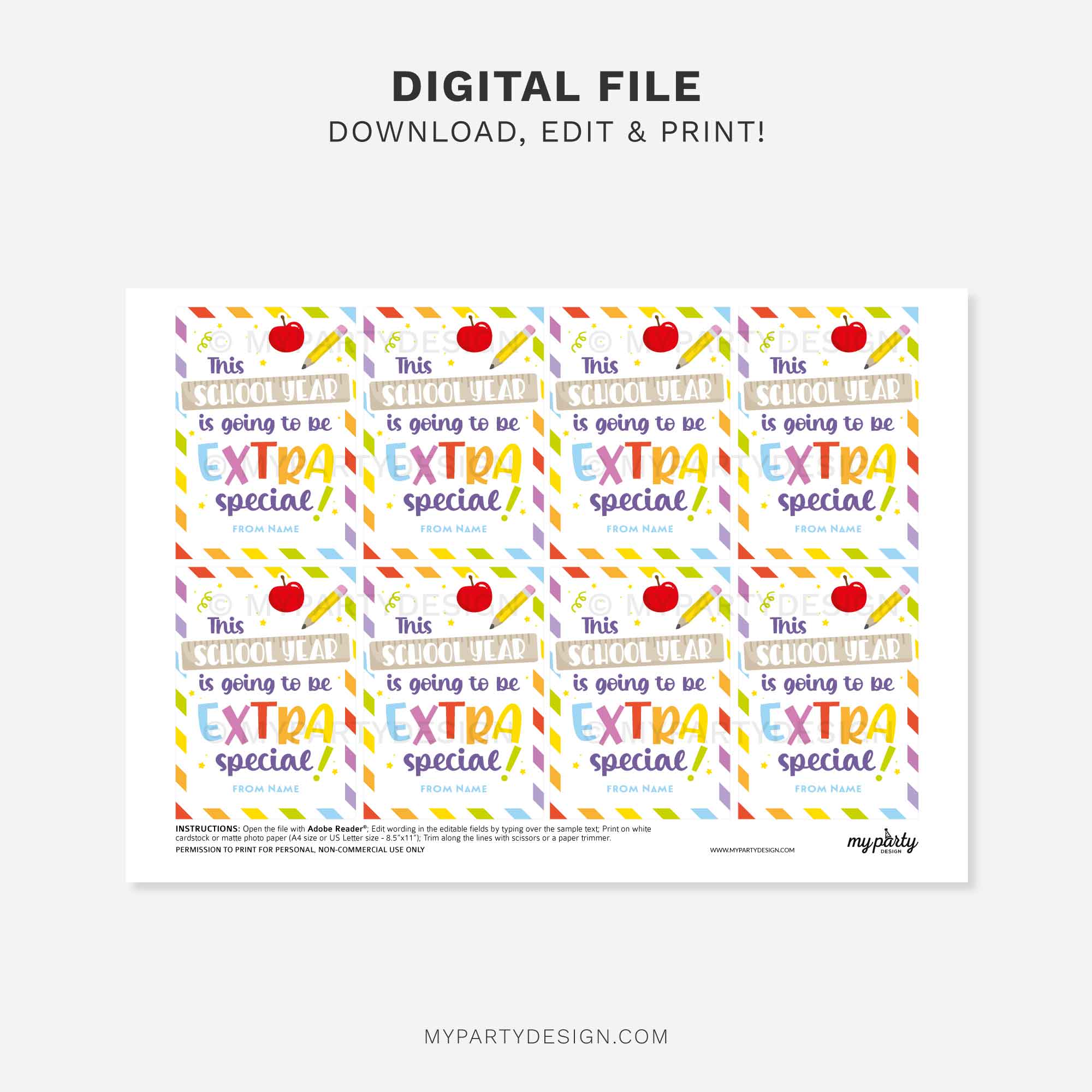 BACK-TO-SCHOOL-YEAR-EXTRA-SPECIAL-GIFT-TAGS-00C printable back to school extra special gift tag for first day of school class gifts