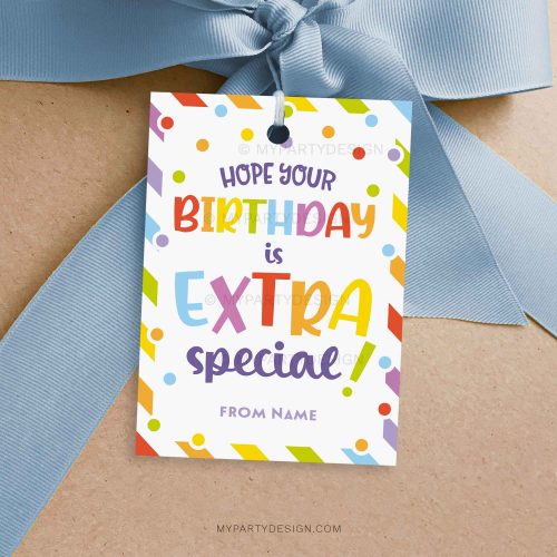 extra special birthday gift tag for student birthday gifts from teacher