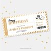 concert gift voucher template for a concert ticket gift