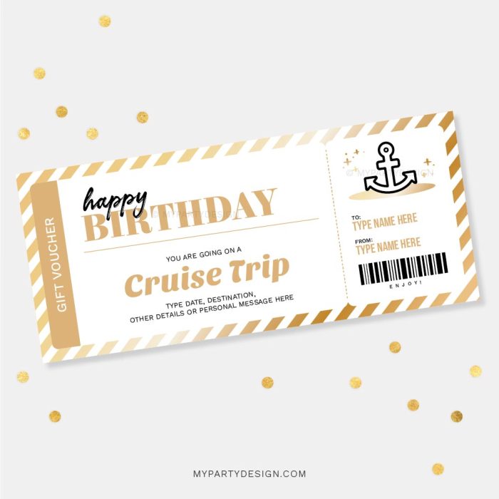 cruise gift voucher template