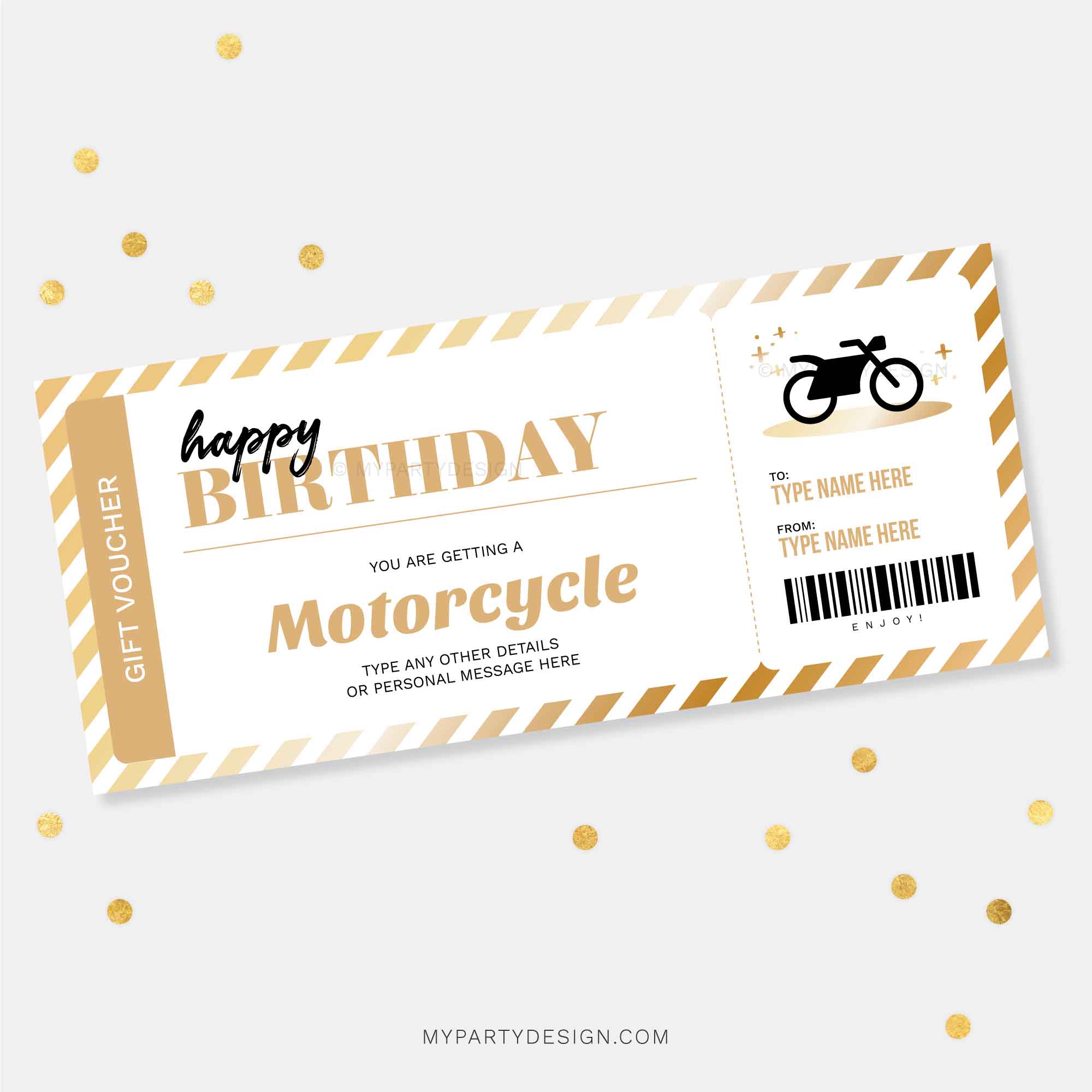 BIRTHDAY-GIFT-VOUCHER-MOTORCYCLE-00A motorcycle gift voucher template for birthday or surprise gift