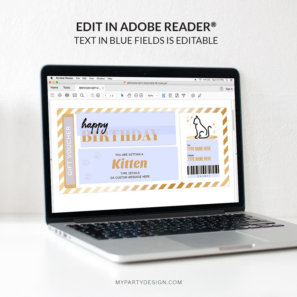 BIRTHDAY-GIFT-VOUCHER-PET-CAT-00D editable cat gift voucher template