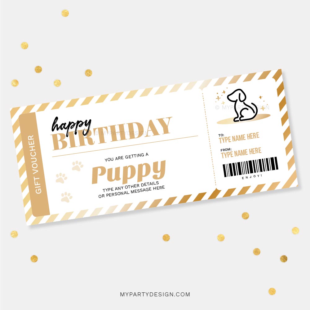 BIRTHDAY-GIFT-VOUCHER-PET-DOG-00A dog gift voucher template certificate