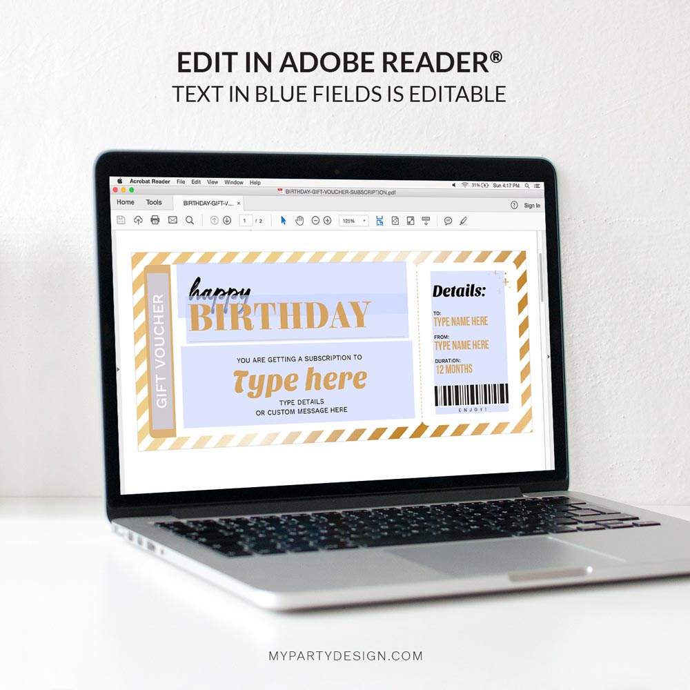 BIRTHDAY-GIFT-VOUCHER-SUBSCRIPTION-00D editable subscription gift voucher template