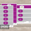 printable purple bridal shower bottle labels
