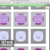 printable purple bridal shower cupcake toppers