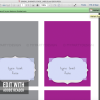 printable purple party food labels