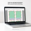 editable Christmas Candy Cane gift cards for class gifts