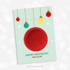 Bauble Christmas Play Dough Gift Cards for class gifts