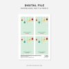 printable Bauble Christmas Play Dough Gift Cards for class gifts