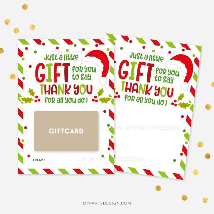 christmas thank you gift card holder for end of year teacher appreciation gifts