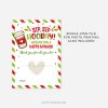 Christmas coffee gift card holder that reads "sip sip hooray, have a happy holiday"