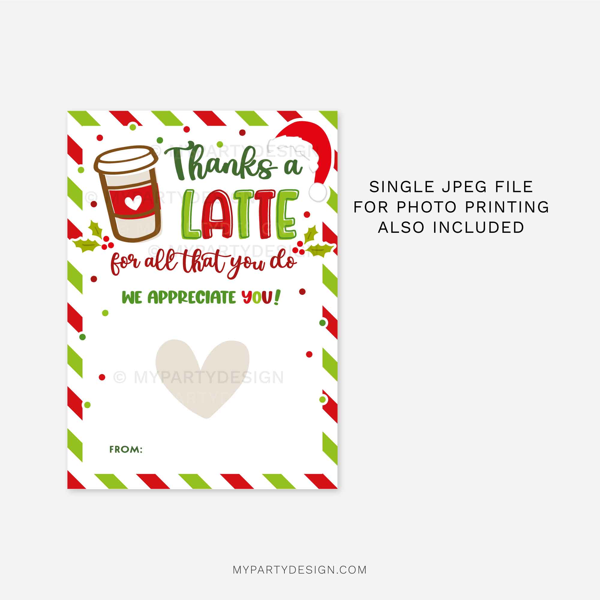 CHRISTMAS-GIFT-CARD-HOLDER-THANKS-LATTE-APPRECIATION-00C christmas gift card holder that reads "thanks a latte for all that you do, we appreciate you"