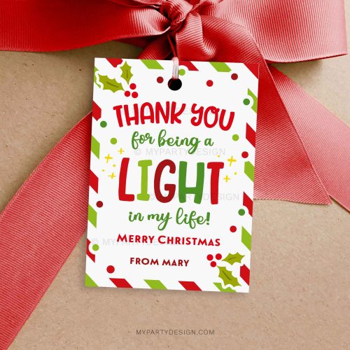 christmas light in my life gif tag for christmas appreciation gifts for teachers or loved ones