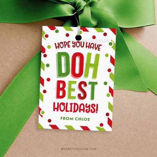 doh best holidays play dough gift tag for christmas class gifts