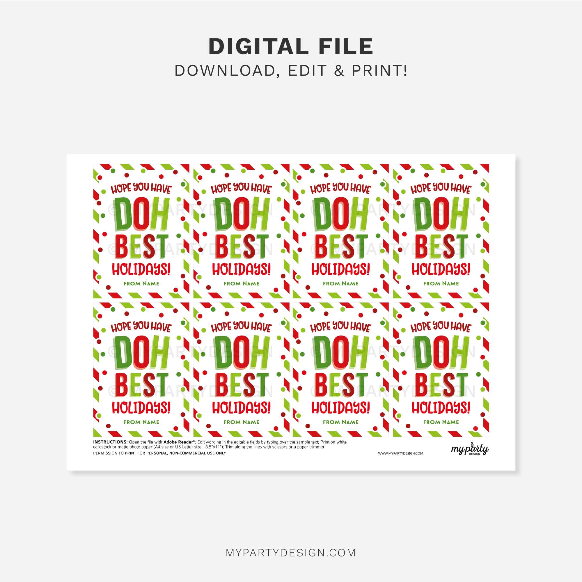 CHRISTMAS-GIFT-TAGS-PLAYDOUGH-DOH-BEST-HOLIDAYS-00C printable doh best holidays play dough gift tag for christmas class gifts