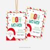 Christmas play dough gift tags