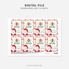 printable Doh Ho Ho Christmas play dough tags
