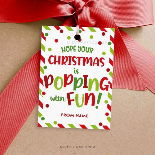 christmas popping with fun gift tag for christmas class gifts