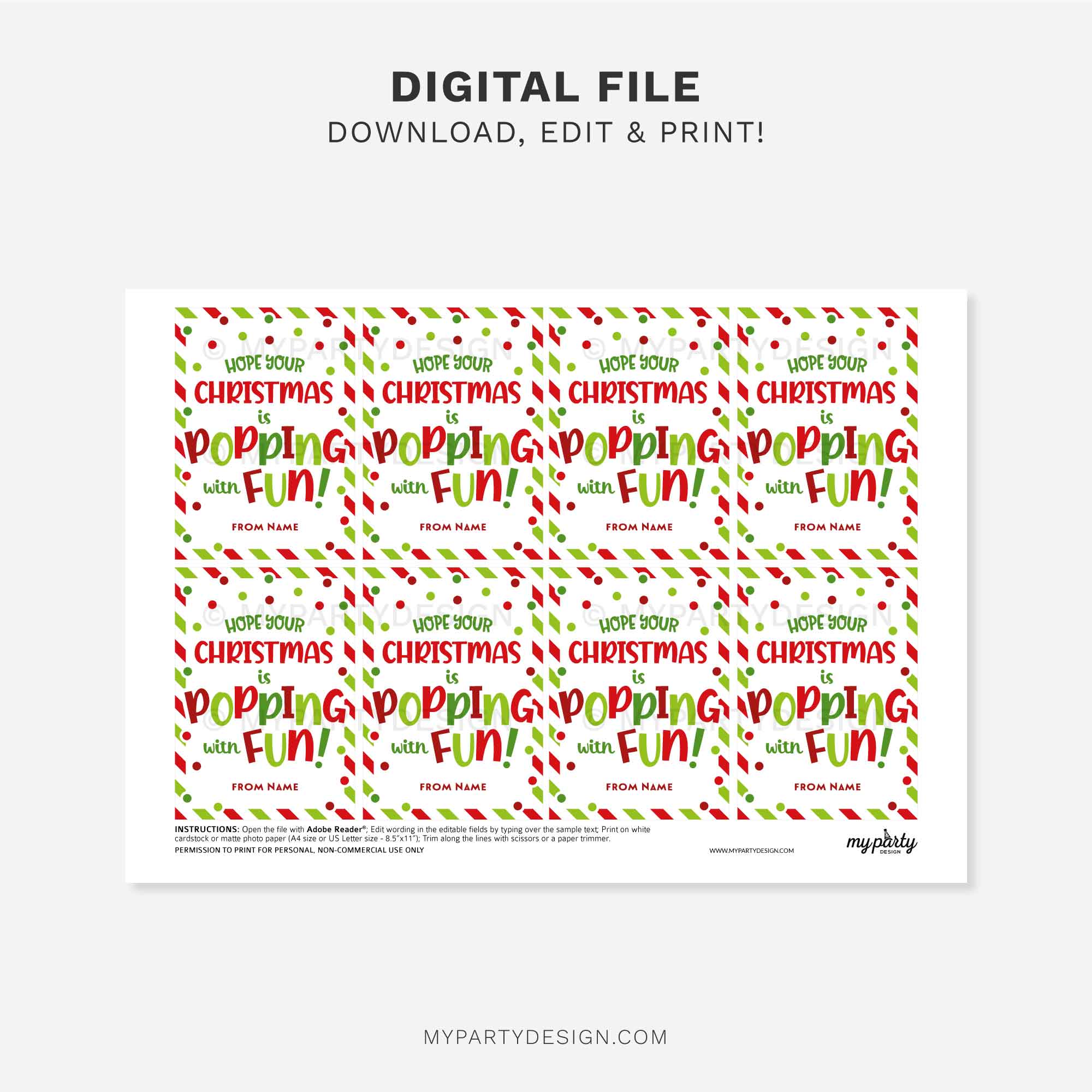 CHRISTMAS-GIFT-TAGS-POPPING-WITH-FUN-CHRISTMAS-00C printable christmas popping with fun gift tag for christmas class gifts