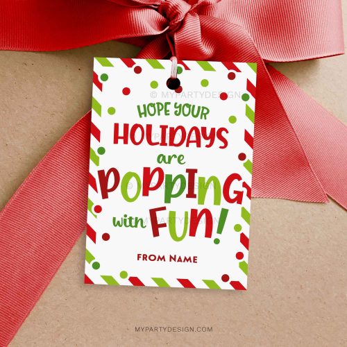 christmas holidays popping with fun gift tag for christmas class gifts