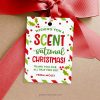 scentsational christmas gift tag for candle, soap or fragrance gift