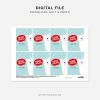 printable Christmas Slap Band Tags for Christmas class gifts