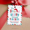 snow happy to be your teacher gift tag for student christmas gifts