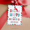 snow happy we're neighbors gift tag for neighbors christmas gifts