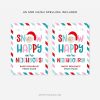 snow happy we're neighbours gift tag for neighbours christmas gifts