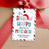snow happy you're in my class gift tag for students or classmates christmas gifts
