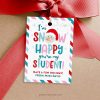 snow happy you're my student gift tag for students christmas gifts