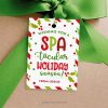 spatacular holiday seasom gift tag for beauty spa christmas gift