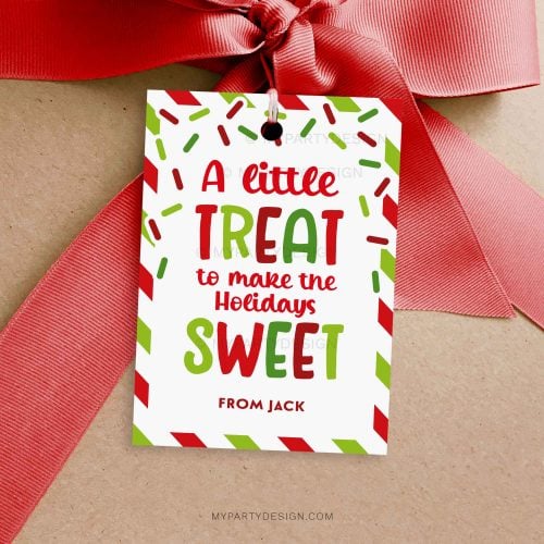 little treat to make the holidays sweet gift tag for christmas appreciation gifts