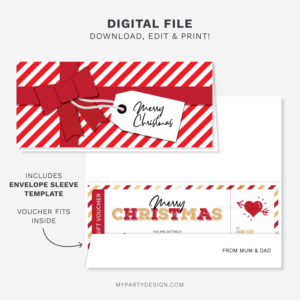 CHRISTMAS-GIFT-VOUCHER-TATTOO-GOLD-RED-00B Christmas tattoo gift voucher template