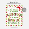 printable christmas lounge stocked to say thank you sign for nurses, employees, staff or teacher appreciation