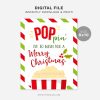 printable poppin by to wish you a merry christmas sign for popcorn gifts