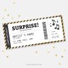 concert ticket template gift