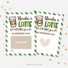 thanks a latte gift card holder for coffee appreciation gift
