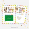thanks a latte gift card holder for coffee appreciation gift