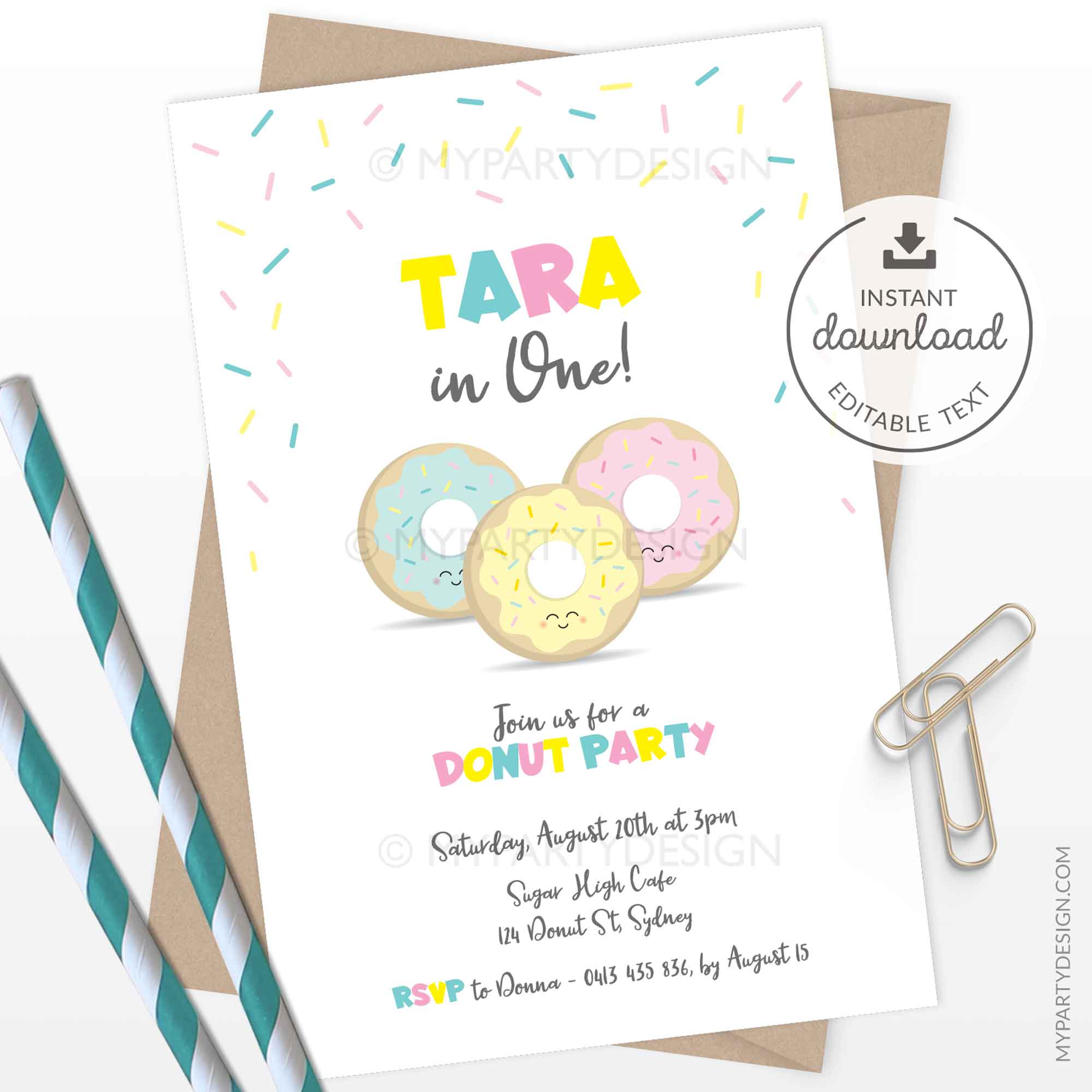 DONUT_BDAY_INVITATION-00B donut party invitation printable