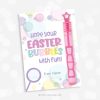 easter bubbles with fun card for student or class gifts
