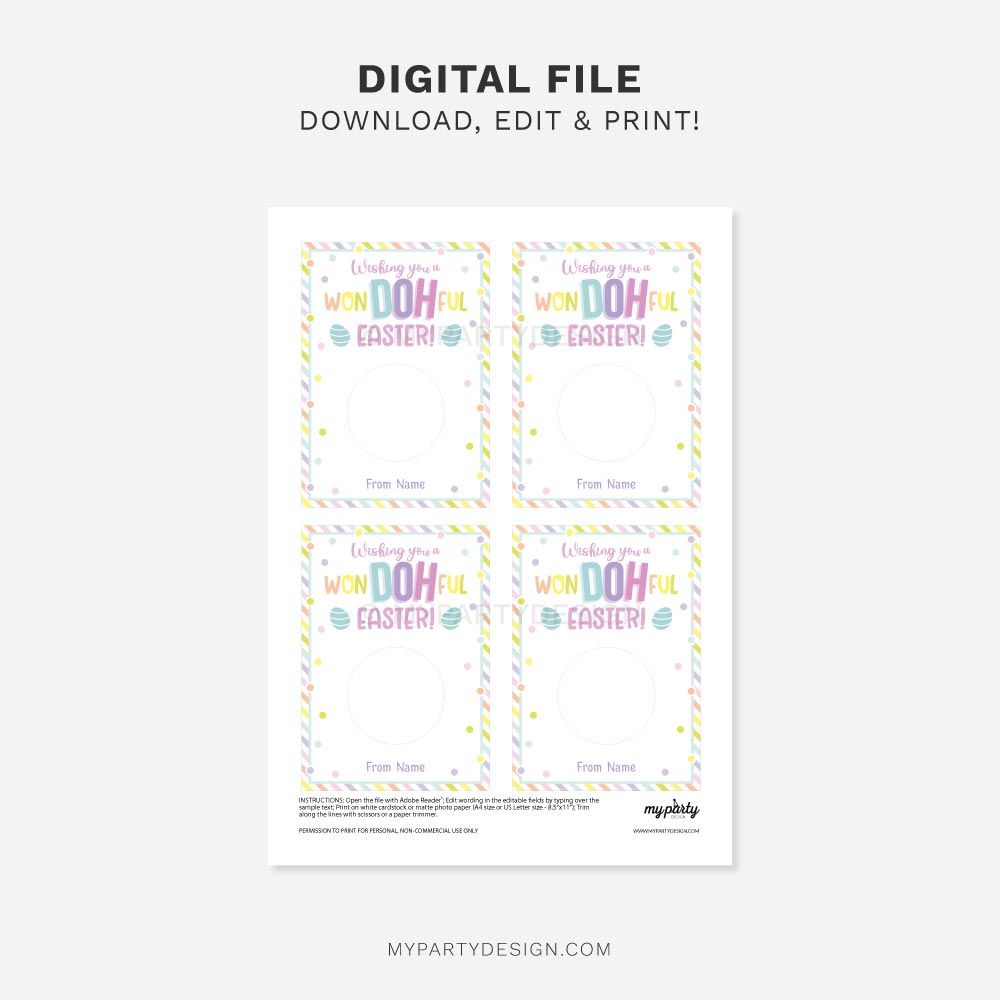 EASTER-CARDS-PLAYDOUGH-WONDOHFUL-00B printable have a wondohful easter play dough card