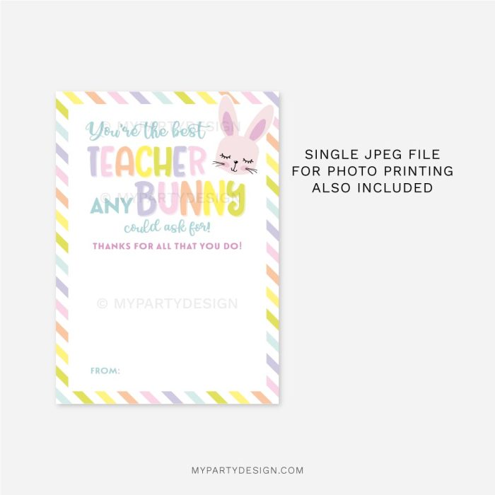 gift card holder for Easter teacher appreciation gift