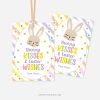 bunny kisses and easter wishes gift tag for kids easter class gifts