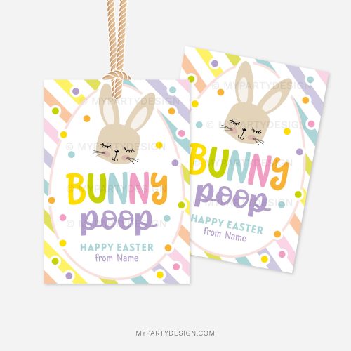 bunny poop easter gift tag for kids easter class gifts