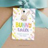 bunny tails easter gift tag featuring cute easter bunny illustration