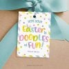 doodles of fun easter gift tag for drawing or coloring book class gifts