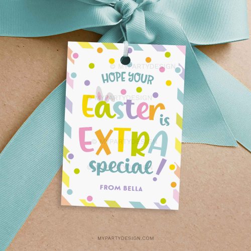 extra special easter gift tag for easter chewing gum class gifts